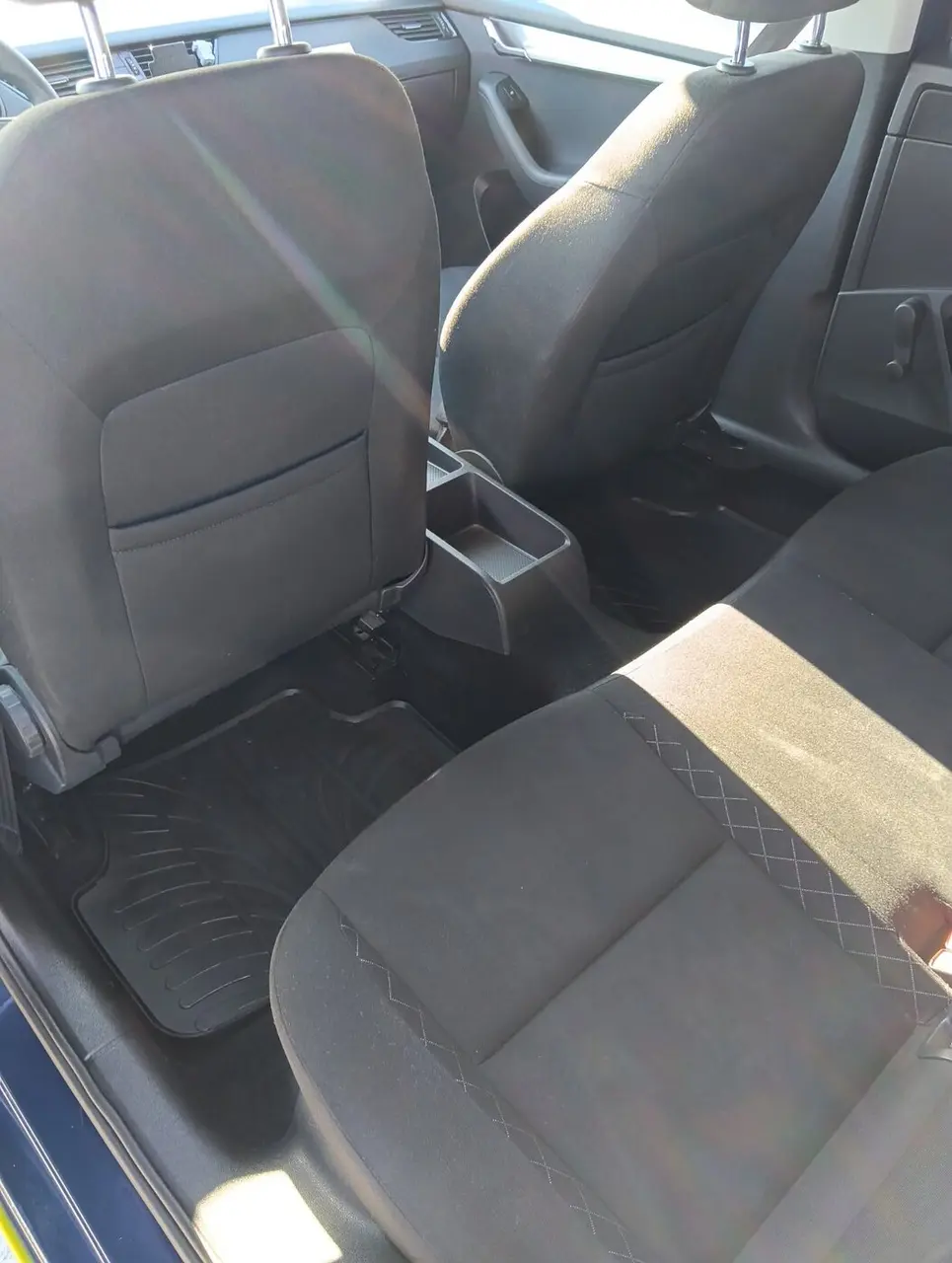 Passenger space inside our Škoda Octavia taxi